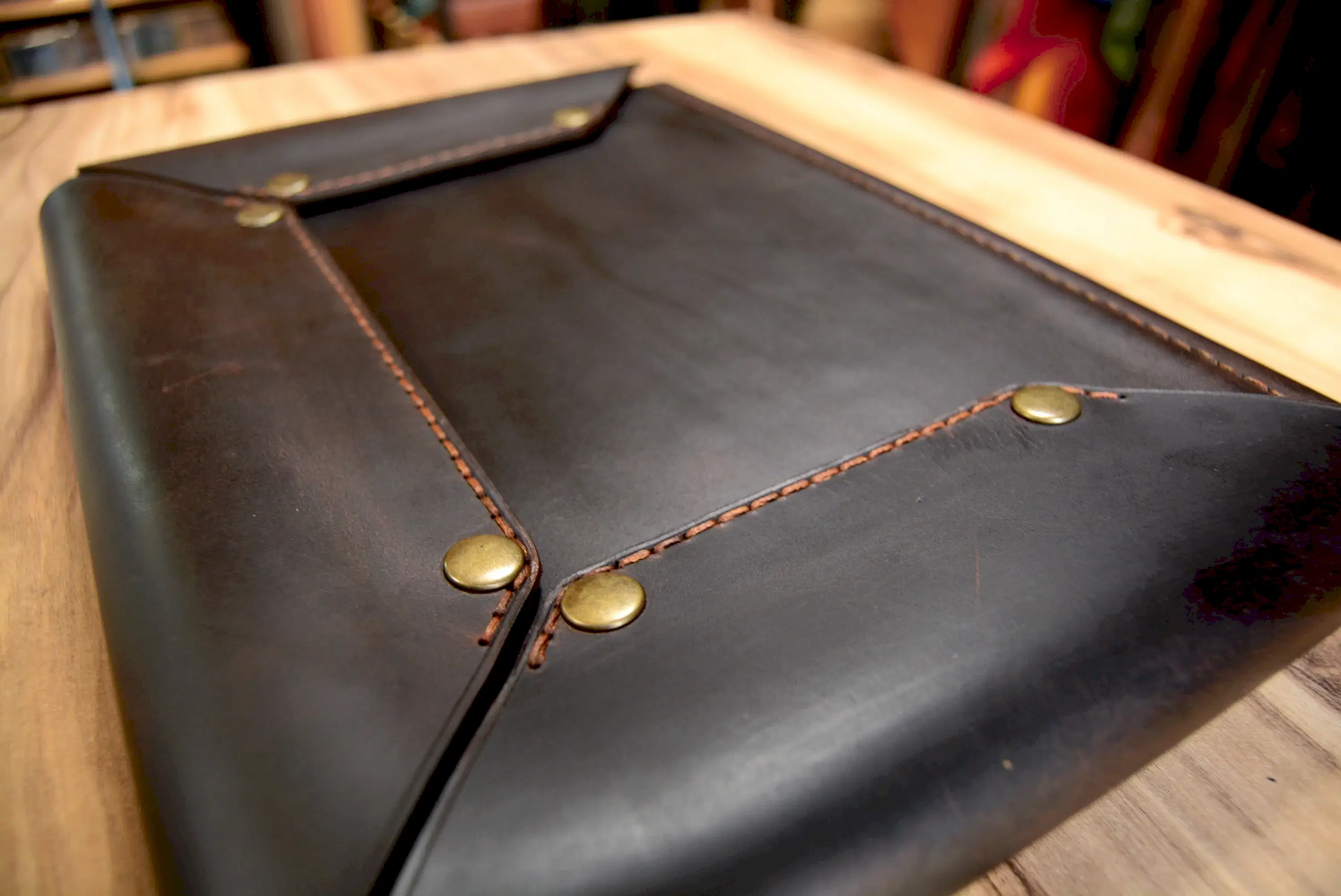 Kuaför Makas Çantası Hakiki Deri El Dikişi 5’li