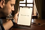 A5 Clipboard Sekreterlik Deri El Yapımı Hakiki Deri