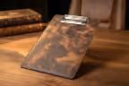 A5 Clipboard Sekreterlik Deri El Yapımı Hakiki Deri