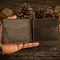 hakiki deri el yapimi ares bifold deri cüzdan