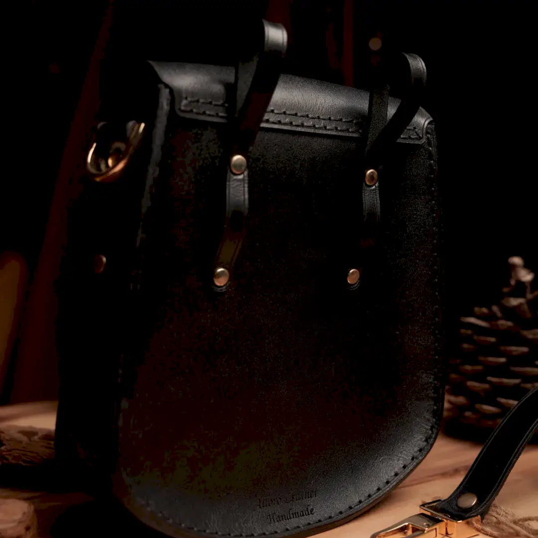 Corset Mini Çanta El Yapımı Hakiki Deri Omuz Askılı