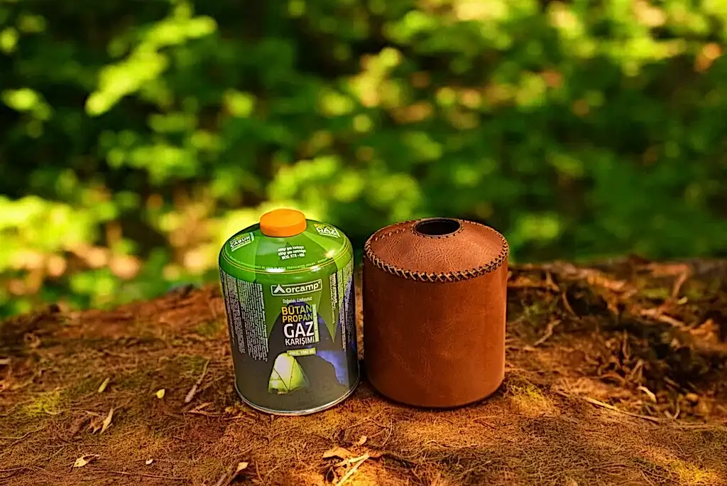 Hakiki Deri Gaz Kartuş Kılıfı El Yapımı 1000 ml Uyumlu