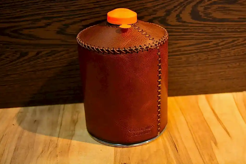 Hakiki Deri Gaz Kartuş Kılıfı El Yapımı 1000 ml Uyumlu
