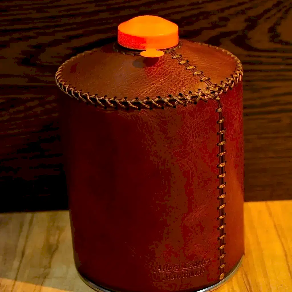 Hakiki Deri Gaz Kartuş Kılıfı El Yapımı 1000 ml Uyumlu