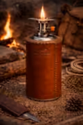 hakiki deri el yapimi hakiki deri gaz kartuş kılıfı (kamp ocağı tüpü kılıfı) (500 ml uzun)