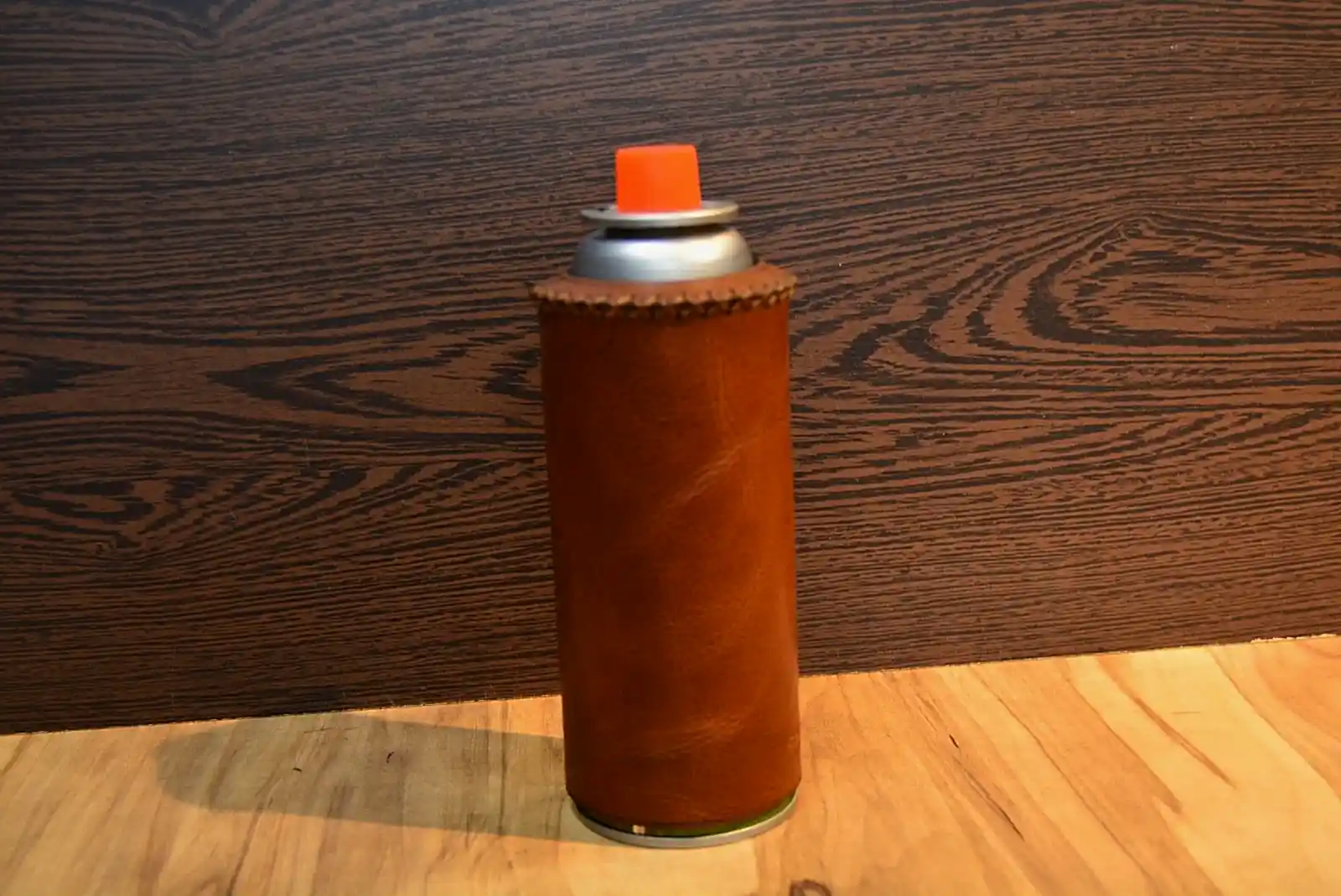 Hakiki Deri Gaz Kartuş Kılıfı El Yapımı 500 ml Uyumlu