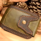 Gladiator Cüzdan Bifold Çıtçıtlı Tasarım Hakiki Deri El Yapımı
