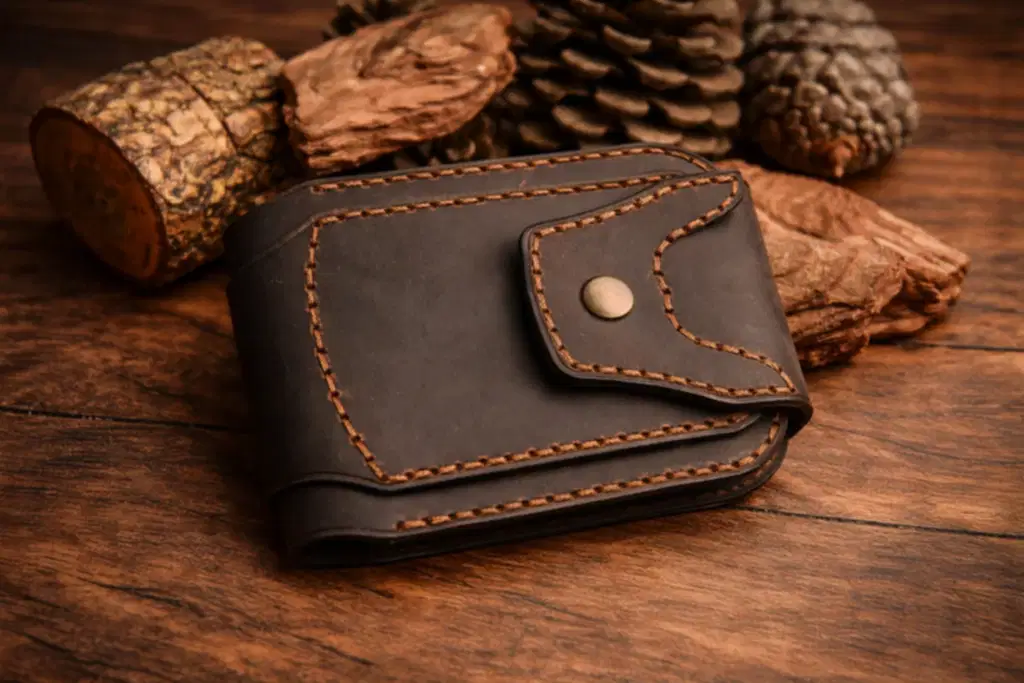 hakiki deri el yapimi gladiator bifold cüzdan – çok bölmeli cüzdan