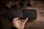 hakiki deri el yapimi hector v-1 bifold deri cüzdan