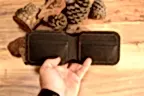 Gladiator Cüzdan Bifold Çıtçıtlı Tasarım Hakiki Deri El Yapımı