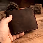 Rea Cüzdan Bifold Tasarım Hakiki Deri El Yapımı