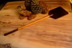 Deri Sinek Sopası Hakiki Deri El Yapımı Ahşap Saplı (Fly Swatter)