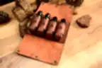 Deri Kamp Sosluk Seti Hakiki Deri El Dikişi 4’lü