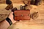 Deri Kamp Sosluk Seti Hakiki Deri El Dikişi 4’lü