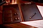 Veys A4 Sekreterlik Deri El Yapımı Hakiki Deri Clipboard