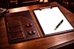 Veys A4 Sekreterlik Deri El Yapımı Hakiki Deri Clipboard