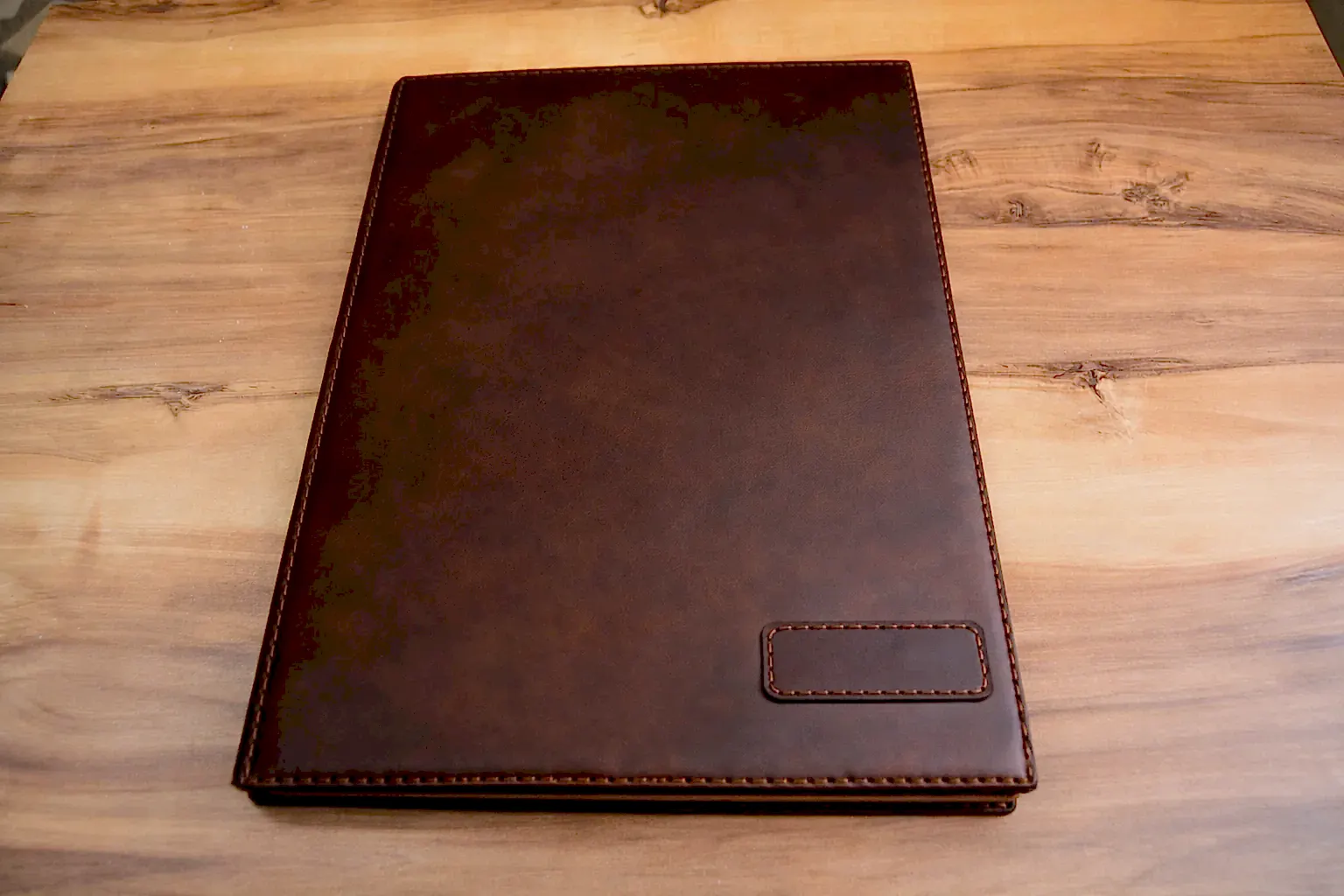 Veys A4 Sekreterlik Deri El Yapımı Hakiki Deri Clipboard