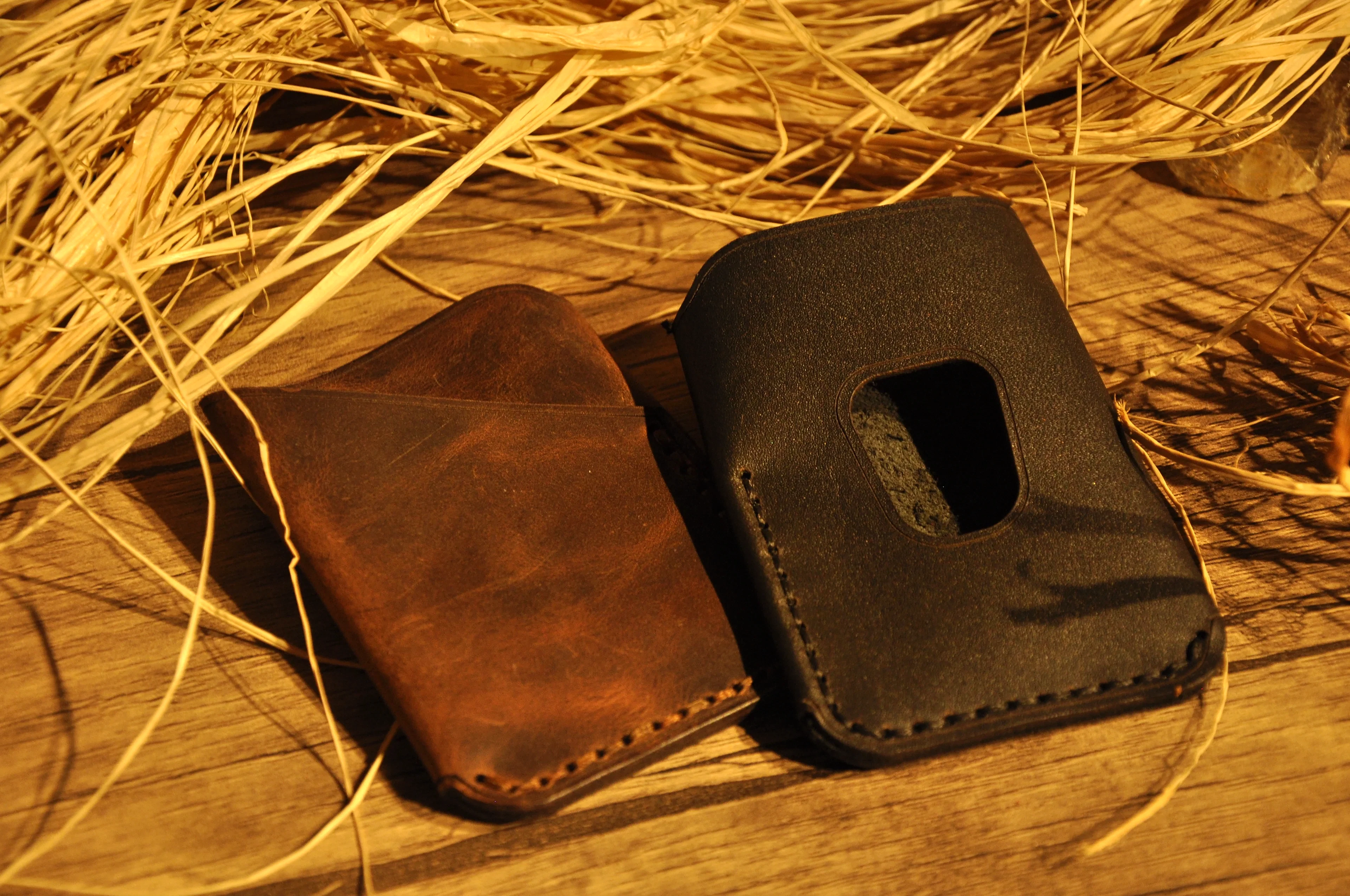 Wrap Simple Kartlık Hakiki Deri El Yapımı